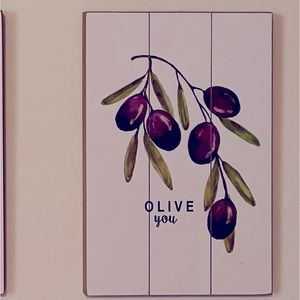 Heather Myers Olive You Wall Hanging